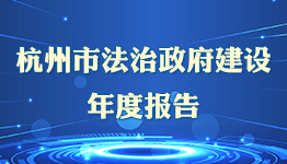 杭州市法治政府建設年度報告